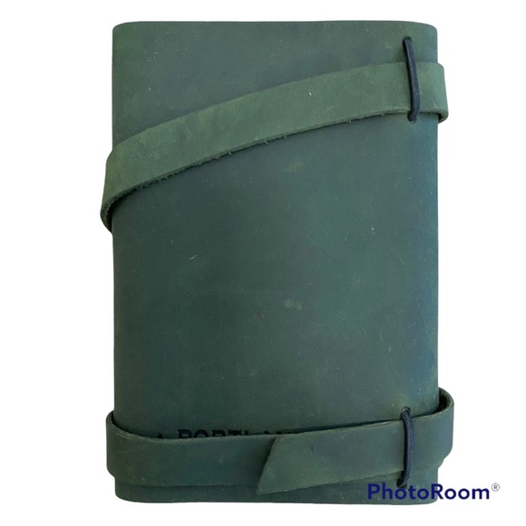 Portland Leather Goods Journal Mossy Green Brushed Leather Lined Pages New! - Picture 2 of 6